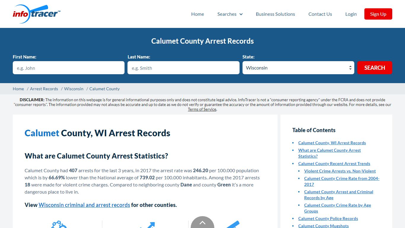 Calumet County, WI Arrests, Mugshots & Jail Records - InfoTracer